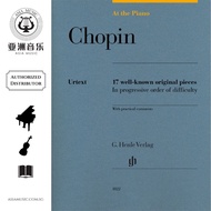 AUTHORIZED DISTRIBUTOR - At the Piano - FRÉDÉRIC CHOPIN- 17 well-known pieces Piano Book Chopin