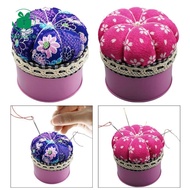 Kesoto Needle Cushion Box Round with Storage Box Sewing Tool Sewing Pin Storage Box