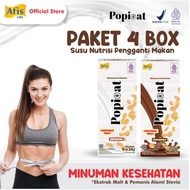 Afis Popioat Oat Powder Drink 4 Boxes Contains 6 Sachets 30g - Food Replacement Nutrition Diet Milk
