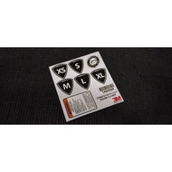 3M Frame size warning barcode UCI sticker for bicycle frame