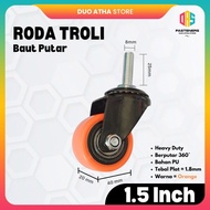 Heavy Duty Caster 1.5 Inch PU Trolley Wheel/ 1.5 Inch PU Caster Wheel/ 1.5 Inch Trolley Wheel/ 1.5 I