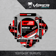 Stiker Sangkar Lovebird motif EBOD PRESSCUP Decal Tebok Sangkar Burung BATMAN LOVEBIRD PLECI