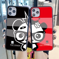 Phone Case For Realme GT NEO 2 3 8 9 4G 5G 7 Pro 7i Fashion POP MART Panda Pattern Hard Glass Protection Casing