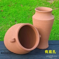 Clay Pottery Pile Clay Pot Red Clay No Flower Pot Succulent Glaze Pottery Pot Multi-Pottery Pot High