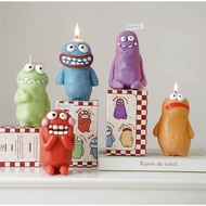 (SG INSTOCK) Handmade Soy Wax Candle Monster Scented Aromatherapy Blind Box Cute Christmas Gift Ideas Room Home Decor