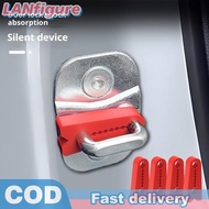 LANfigure 4pcs Auto Door Lock Damper Buffer Deadener Shock-Absorbing Damping Protector Reduce The No
