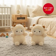 23 - 、、  Set Anak Patung Comel 23CM – Set Anak Patung Kambing, Arnab, Alpaca untuk Kanak-Kanak