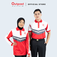 Outpost Baju T-shirt Adult Bulan Sabit Merah Malaysia BSMM Short Sleeve/Long Sleeve