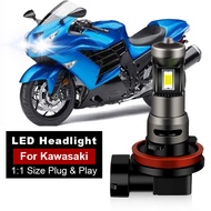 1/2PC H11 Led Headlight Bulb Super Bright Moto Headlamp For Kawasaki Ninja ZX10R ZX1000 2006-2010 ZX