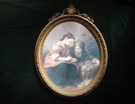 【老時光 OLD-TIME】早期二手大款義大利製印刷掛畫掛飾壁飾