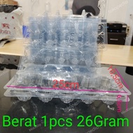 GEMA.GEMILANG PLASTIC MICA 10 EGGS + LOCKING BUTTON / EGG TRAY BOX CONTAINS 10 EGGS