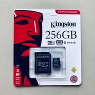 Kingston เมมโมรี่การ์ด 256GB SDHC / SDXC UHS-I Micro SD Card with Adapter