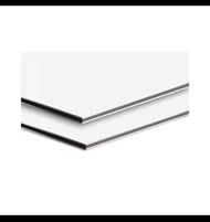 3MM White & Silver Aluminium Composite Panel / ACP 2ft x 2ft & 2ft x 4ft