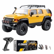 CVDFR 1:18 FJ Cruiser 4X4 4WD RTR 2.4GHz 1/18 RC จำลองแผงควบคุมระยะไกลด้วยสัญญาณไฟฟ้าโมเดลรถตีนตะขาบ