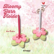 [HVVKED] Flora Bloomy Yarn Holder Spinner Unique Cute Knitting Wood Yarn