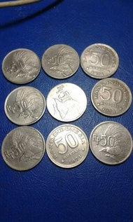 koin 50 rupiah thn 1971