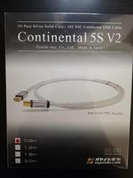 【UP Music】日本製盒裝廠線 日本Oyaide Continental 5S V2 純銀USB線 / 0.6M