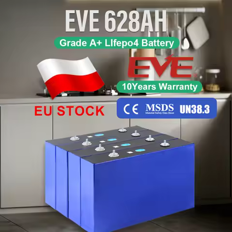 EU Stock Lifepo4 Battery EVE628AH 12V 24V 48V 96V Rechargeable Batteries Home Energy Storage VAT Fre