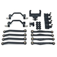 Pedal Rod Suspension Frame Rudder Base Rod Seat for WPL 1/16 C64 Toyota Hilux RC Crawler Car Metal U