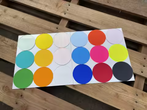 3MM Round Translucent Colorful Acrylic Plexiglass Board For Advertising,DIY Scraft,Painting and Home