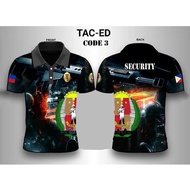 JERSEY SECURITY FULL PRINTING POLO SHIRT POLO SHIRT T SHIRT 3D Shirt Full Sublimation for Men Women 