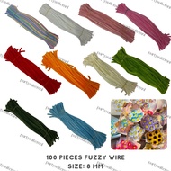 100 Pieces 8mm DIY Twist Wire Fuzzy Wire