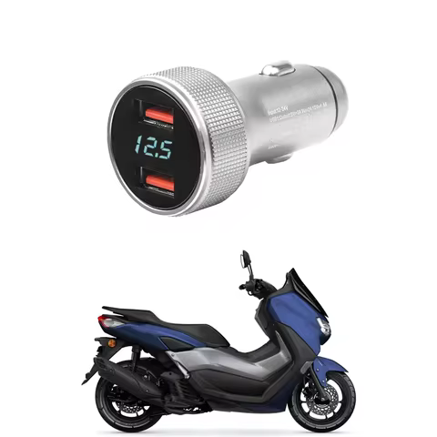 For YAMAHA XMAX300 XMAX400 TMAX530 TMAX560 NMAX155 NVX155 Motorcycle Charger Adapter Dual USD PD Typ