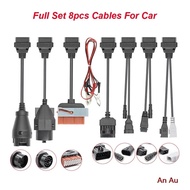 8 in 1 Set Line 8 Car Cable Car/Truck Line OBD2 Car Detection Cable For DS150E