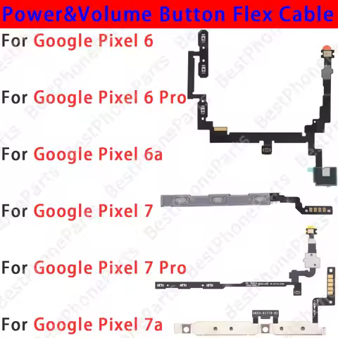 For Google Pixel 6 7 6a 7a Pro Pixel6 Pixel6a Pixel7 Pixel7a 7Pro Side Button Switch Volume Key Powe