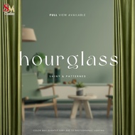 【SriMaju267】Hourglass 290cm Langsir Curtain Blackout⏳Free Potong Tinggi⏳Hook & Ring⏳Window & Sliding