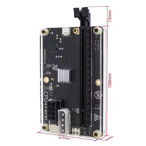 Thunderbolt 4 3 eGPU Dock External GPU Docking Station to PCIe Graphics Card for RX4090 RX6900 Lapto
