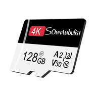 SomnAmbulist 128GB 32GB 64GB 256GB A2การ์ดความจำ U3 Class10 4K สำหรับกล้องโดรนคอมพิวเตอร์อุปกรณ์เฝ้าระวังโทรศัพท์มือถือ32GB 64GB 128GB 256GB Micro การ์ด SD