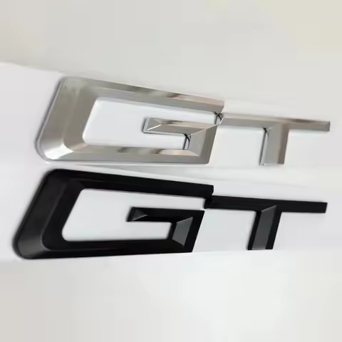 3D ABS Car Trunk Letters GT Logo Emblem Badge Sticker For BMW 5 3 7 Series 320d E36 320 C 400 650 53