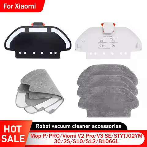 Mop Cloths Holder Pad Kit for Xiaomi Vacuum-Mop P/PRO/Viomi V2 Pro/V3 SE/STYTJ02YM/3C/2S/S10/S12/B10