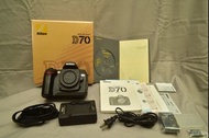Nikon D70尼康 單眼數位相機 單反機身 原盒裝.說明書.光碟.配件皆在(如照片) (機身上CF卡也送你)