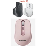 Logitech MX Master 3S / Anywhere 3 Black Silent Wireless Mouse Ultra-fast Scrolling 8K DPI丨Track on 