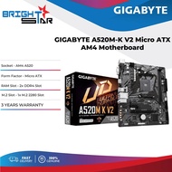 GIGABYTE A520M K V2 AM4 MATX Motherboard with Ryzen Processor Combo