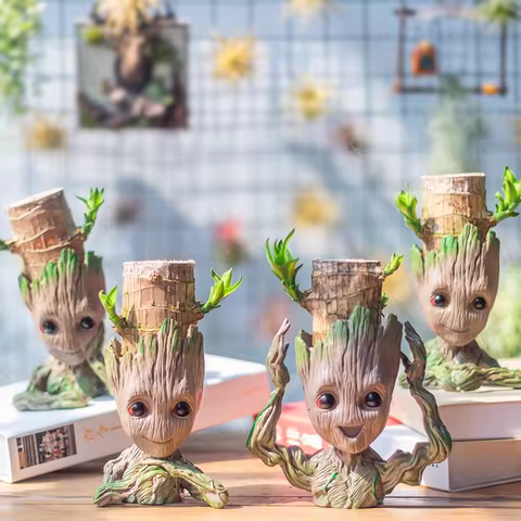 Groot Flower Pot Groot Home Decoration Vases Multifunction Ornaments Arrangement Anime Characters Fi