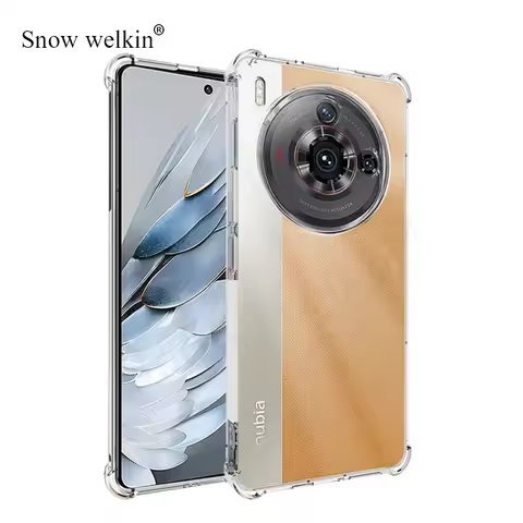 For nubia Z50SPro Airbags Buffer Full Protection Case For ZTE nubia Z50S Pro Clear Soft TPU Shockpro