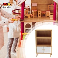 LAHOMIA Miniature Shelf Cupboard 1:12 Miniature Cupboard Dollhouse Furniture Accessory