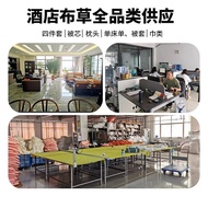 Replacement Cloth Bedding Hotel Sheet Pillowcase Quilt Cover White Satin Grass Hotel B & B Dedicated