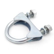 U Type20Pipe clamp with blue and white zinc plating127Thickened clamp for pipe fixation, strong exha