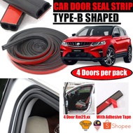 Proton X70 X50 Door Seal Rubber Strip Sound Proof Type-B Door Seal Air Tight Scheme Silence Double D Rubber Soundproof