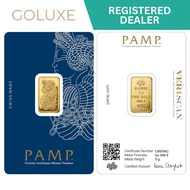 NEW PAMP 2.5g Gold Bar 999.9 Purity - Fortuna Design