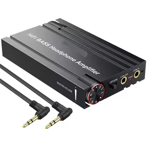 Delicate Texture-Hifi BASS Headphone Amplifier Portable 3.5Mm Headphone Amp Headphone Amplifier Head