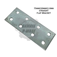 BMY 75MMX30MMX2.0MM Straight Flat Bracket. Furniture Flat Bracket. Flat Joint Brace. Flat Bar.