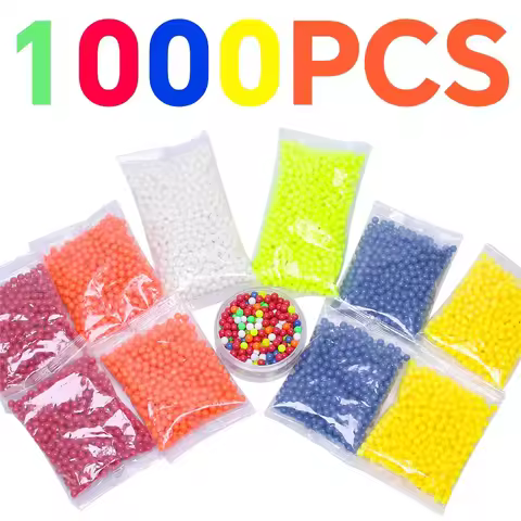 1000 Rounds BBs Bullets Colorful 0.1g 6mm BB Pellets Strikeball Rifle Gun Plastic BB Ball Shooting P