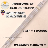 TH-43DX400K PANASONIC 43" LED TV BACKLIGHT(LAMPU TV) PANASONIC 43 INCH LED TV BACKLIGHT TH-43DX400 4