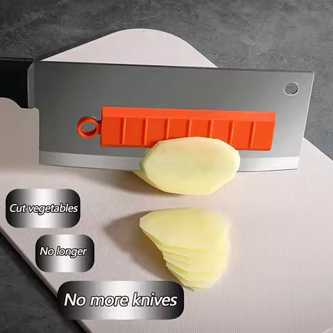1PC Magical Potato Cutting Non Stick Knife Artifact For Home Kitchen Multifunctional Ultra-thin Stai