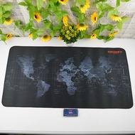 WORLD MAP MOTIF GAMING MOUSEPAD 400X800MM